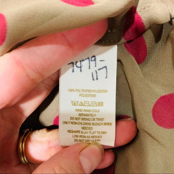 FREE PEOPLE Polka Dot Button Down Blouse - Picture 7 of 7